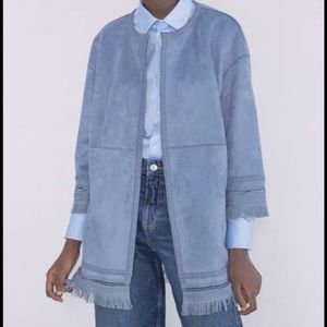 Zara Faux Suede Jacket